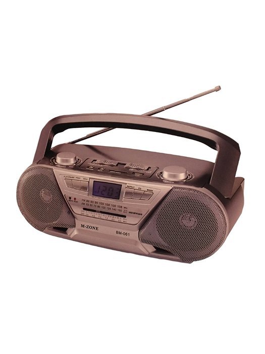 M-zone AM/FM Radio Receiver with USB/Aux/Headphone Input (BM-061)