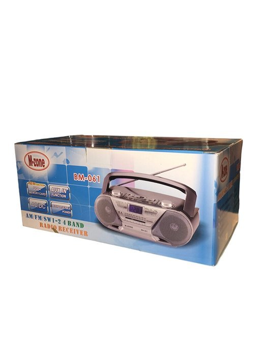 M-zone AM/FM Radio Receiver with USB/Aux/Headphone Input (BM-061) N2