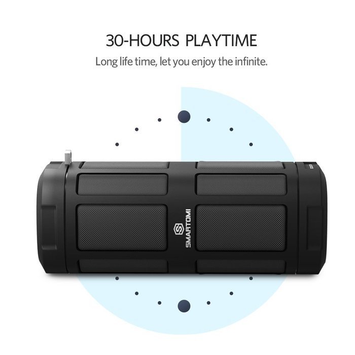 SmartOmi OPTIMUS Wireless Bluetooth Speakers 16W Louder Volume, 30 Hours Playtime With Wired Remote Controller... N2