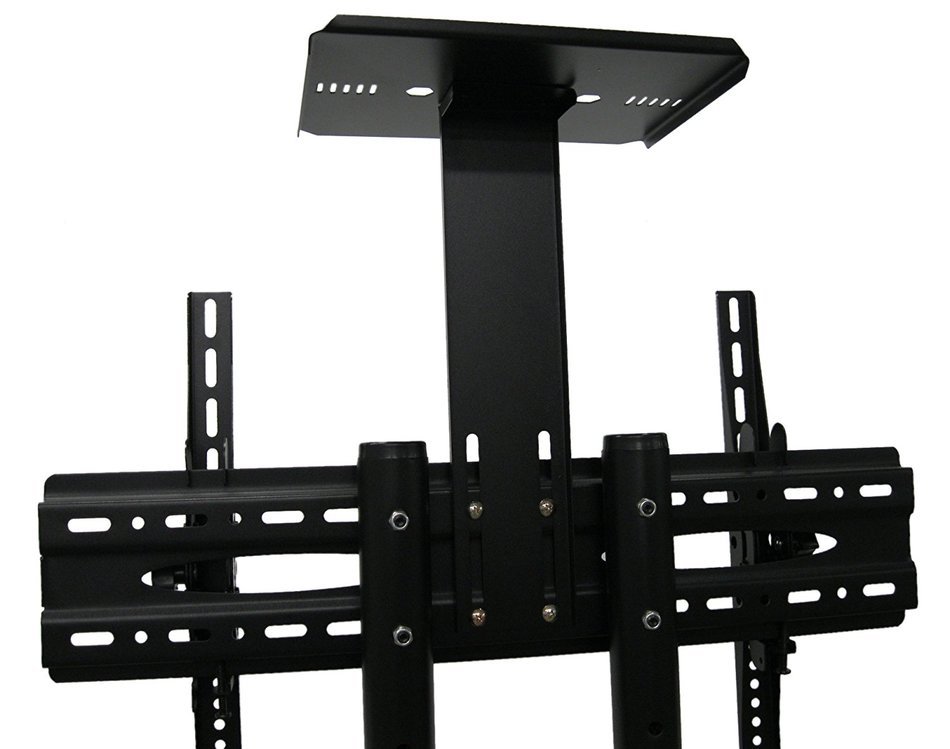 VIVO TV Cart for LCD LED Plasma Flat Panels Stand with Wheels Mobile fits 32" to 65" T.V. (STAND-TV01B) N4