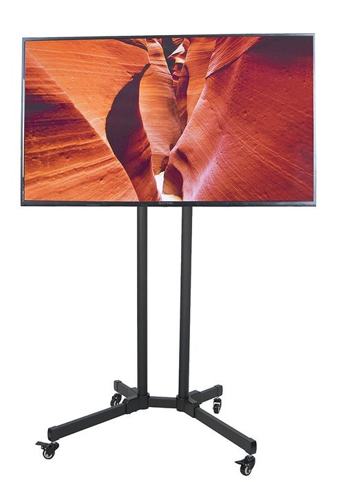 VIVO TV Cart for LCD LED Plasma Flat Panels Stand with Wheels Mobile fits 32" to 65" T.V. (STAND-TV01B) N6