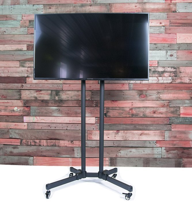 VIVO TV Cart for LCD LED Plasma Flat Panels Stand with Wheels Mobile fits 32" to 65" T.V. (STAND-TV01B) N11