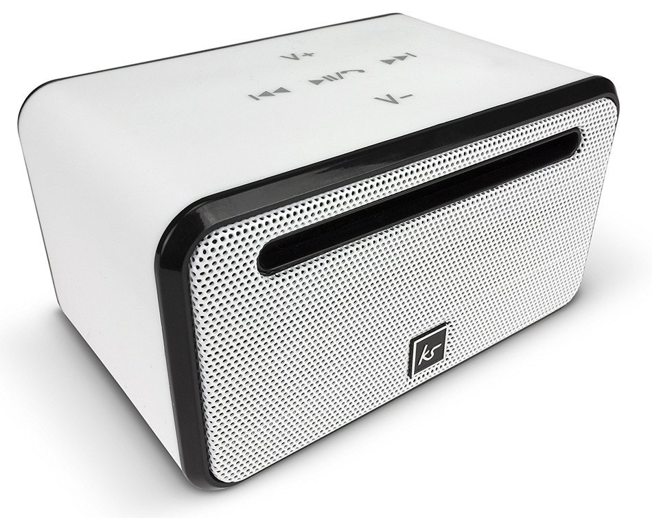 KitSound Ignite Mini Universal Portable Wireless Bluetooth Speaker Compatible with Smartphones and Tablets - White N3