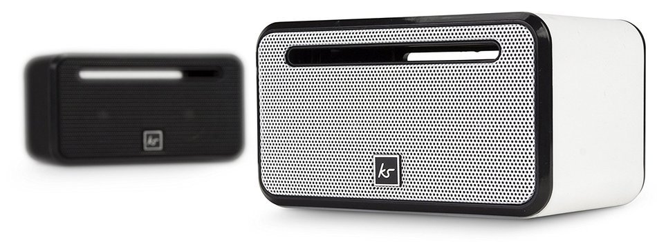KitSound Ignite Mini Universal Portable Wireless Bluetooth Speaker Compatible with Smartphones and Tablets - White N5