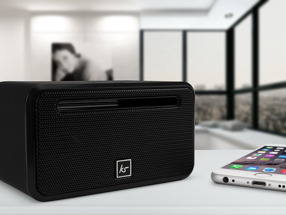 KitSound Ignite Mini Universal Portable Wireless Bluetooth Speaker Compatible with Smartphones and Tablets - White N12
