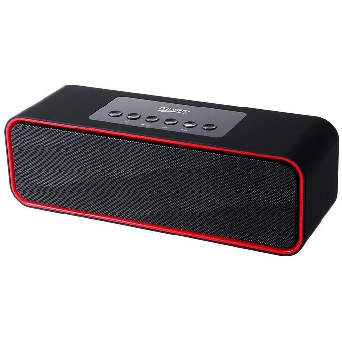 MUSKY DY22 Portable Wireless Bluetooth Speaker FM Radio MP3 Player,10 Play Hours, 2200mAh Battery, Hands-Free... N3