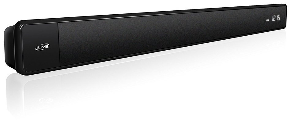 iLive iTB124B Vertical Bluetooth Sound Bar with Built-In FM Radio N3