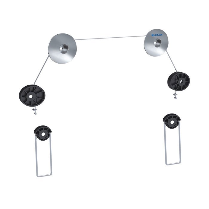 QualGear QG-TM-001 37-Inch to 70-Inch Universal Ultra Slim Low Profile Picture Hanging Style Wire Rope Wall Mount...