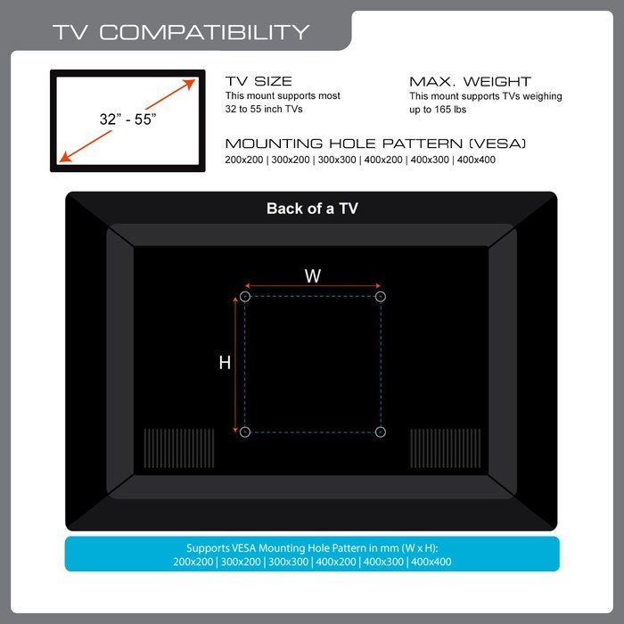 QualGear QG-TM-001 37-Inch to 70-Inch Universal Ultra Slim Low Profile Picture Hanging Style Wire Rope Wall Mount... N10