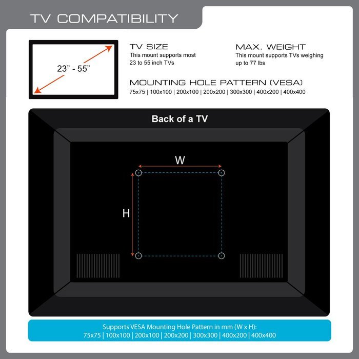 QualGear QG-TM-001 37-Inch to 70-Inch Universal Ultra Slim Low Profile Picture Hanging Style Wire Rope Wall Mount... N17
