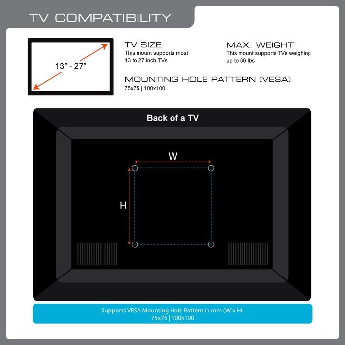 QualGear QG-TM-001 37-Inch to 70-Inch Universal Ultra Slim Low Profile Picture Hanging Style Wire Rope Wall Mount... N37
