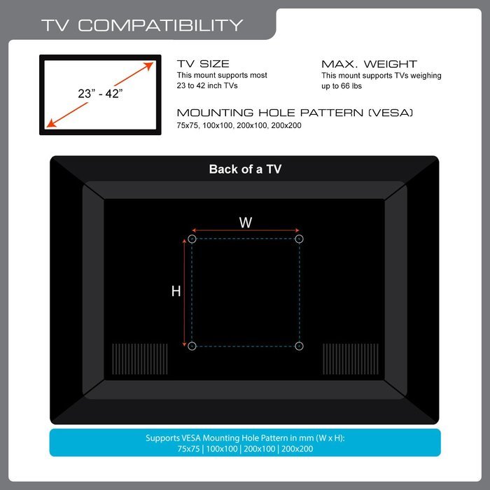 QualGear QG-TM-001 37-Inch to 70-Inch Universal Ultra Slim Low Profile Picture Hanging Style Wire Rope Wall Mount... N45