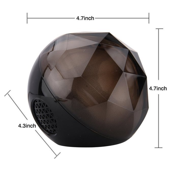 OWIKAR Bluetooth Speakers, Portable LED Color Lights Changing Magic Crystal Ball Wireless Speaker FM Radio TF... N5