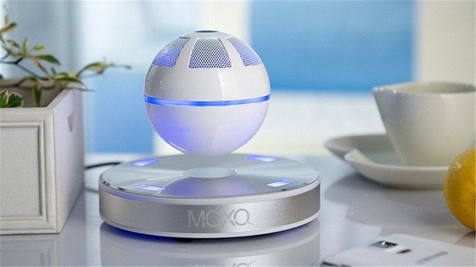 Finerolls Portable Magnetic Levitation Speaker Wireless Bluetooth 4.1 Floating Rotating Speaker with NFC Function... N5