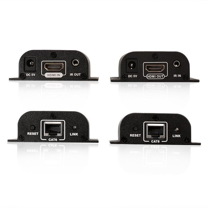E-SDS HDMI Network Extender Over Single Cat5/5e/6 Ethernet Cable with IR Up To 196 Feet 60m Supports 1080P &3D... N2