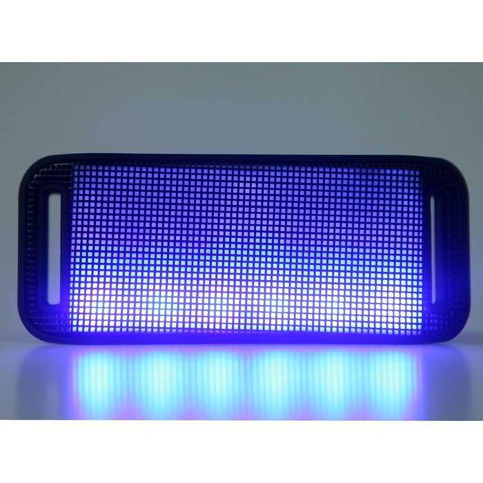 HDE Bluetooth Speaker Wireless LED Light Up Mini Portable Music Player for Smart Phone Tablet PC (Black) N5