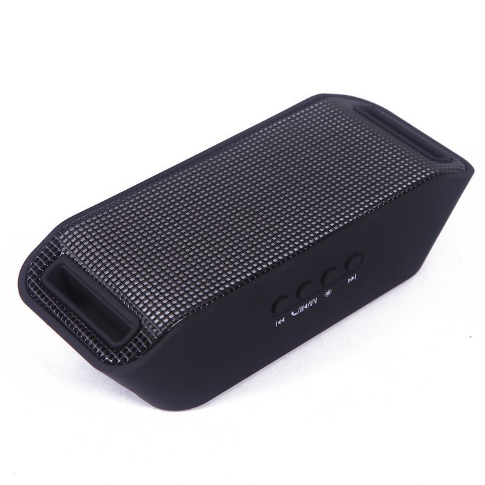 HDE Bluetooth Speaker Wireless LED Light Up Mini Portable Music Player for Smart Phone Tablet PC (Black) N7
