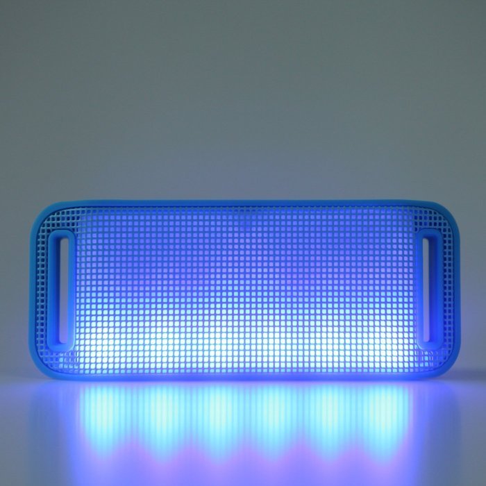 HDE Bluetooth Speaker Wireless LED Light Up Mini Portable Music Player for Smart Phone Tablet PC (Black) N21