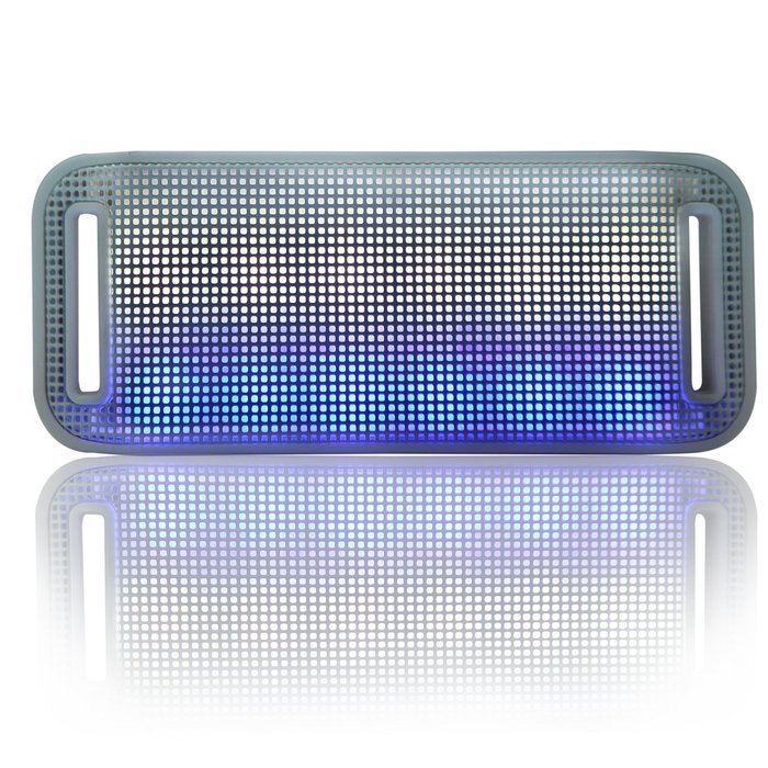 HDE Bluetooth Speaker Wireless LED Light Up Mini Portable Music Player for Smart Phone Tablet PC (Black) N25