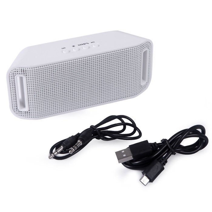 HDE Bluetooth Speaker Wireless LED Light Up Mini Portable Music Player for Smart Phone Tablet PC (Black) N26