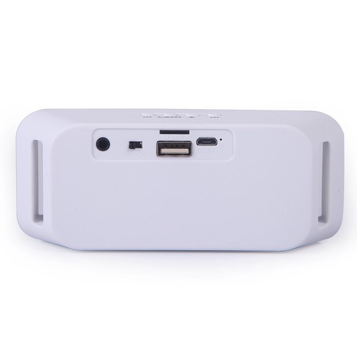 HDE Bluetooth Speaker Wireless LED Light Up Mini Portable Music Player for Smart Phone Tablet PC (Black) N27