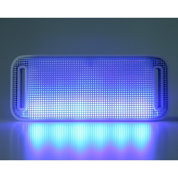 HDE Bluetooth Speaker Wireless LED Light Up Mini Portable Music Player for Smart Phone Tablet PC (Black) N29