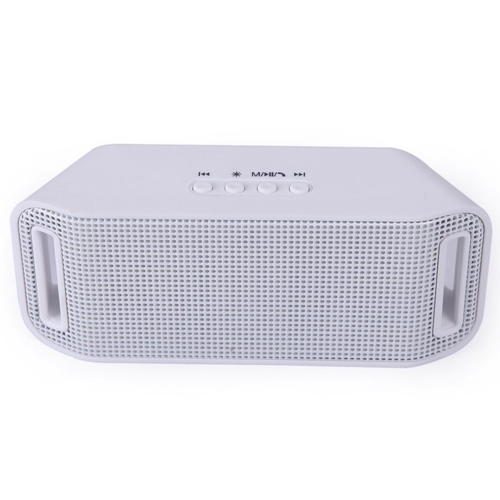 HDE Bluetooth Speaker Wireless LED Light Up Mini Portable Music Player for Smart Phone Tablet PC (Black) N31