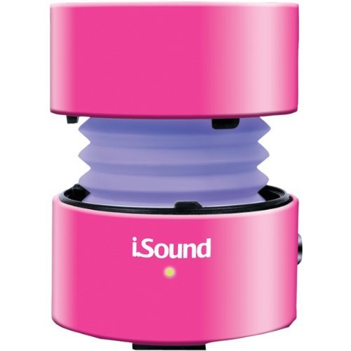 New ISOUND ISOUND-5289 Fire Glow Mini Wired Speaker (Pink)