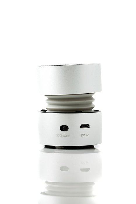 Bluetooth Speaker - BassBoomz Silver High Performance Portable Speaker - works with ANY Bluetooth device! N2
