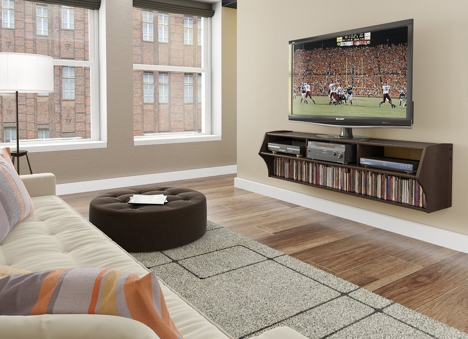 Black Altus Plus 58" Floating TV Stand N3