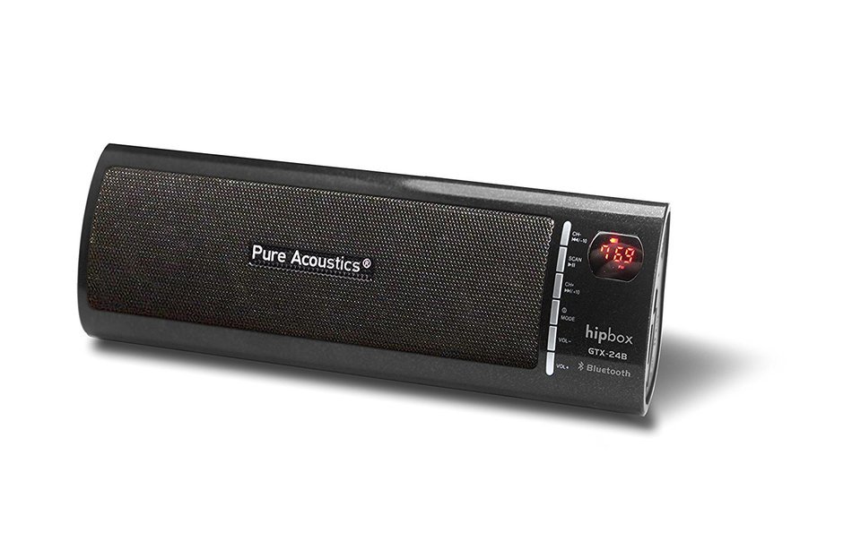 Pure Acoustics HipBox Wireless Portable Bluetooth Companion Speaker with Aux + FM Radio and Phone Call Handling... N2