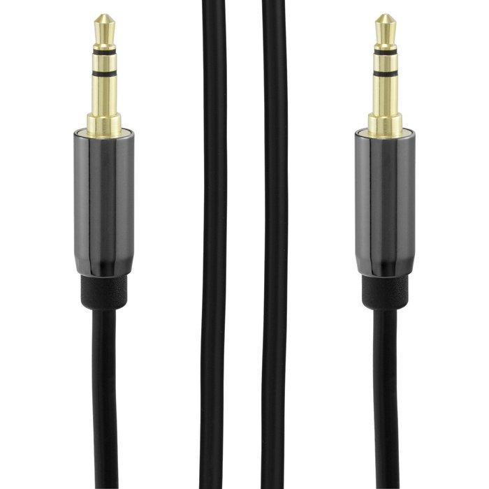 SecurOMax Male to Male Aux Cable with Shielded Cord, 6 Feet N2