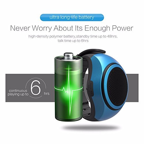 Bluetooth Wireless Speaker Watch Mini Speaker Outdoor Sport Running Portable Music Player For Iphone 4 5 6 plus... N6