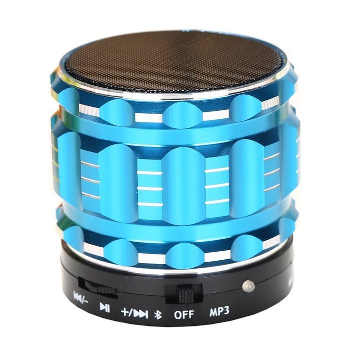 Hopestar Metal Steel Bluetooth Wireless Portable Speaker with FM Radio (Blue)