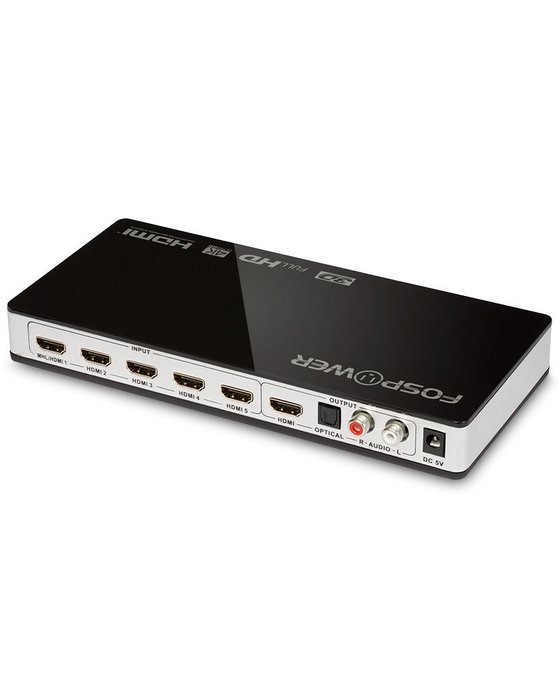 4 x 2 HDMI Matrix Switch [Ultra HD 4K x 2K], FosPower 4 In 2 Out Switcher / Splitter with Optical & L/R Audio... N10