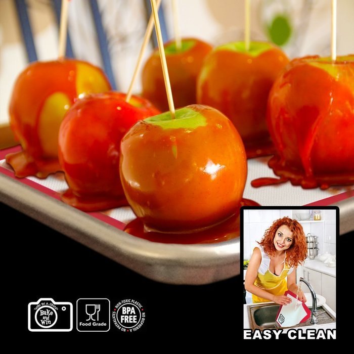 Bake and Win Nonstick Silicone Baking Mat. Large Half Sheet: 16 1/2 inches x 11 5/8 inches N2