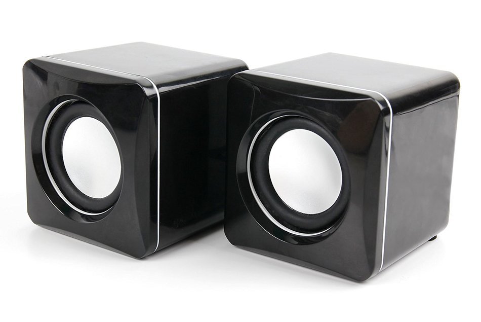 DURAGADGET Small & Portable USB Powered Phone Speakers With Volume Dial For Wiko Rainbow / Wax / Mazing / Getaway... N4