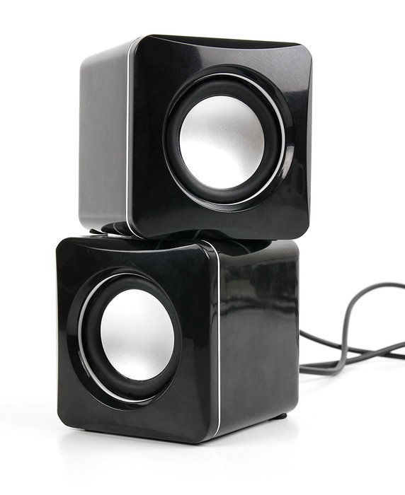 DURAGADGET Small & Portable USB Powered Phone Speakers With Volume Dial For Wiko Rainbow / Wax / Mazing / Getaway... N7