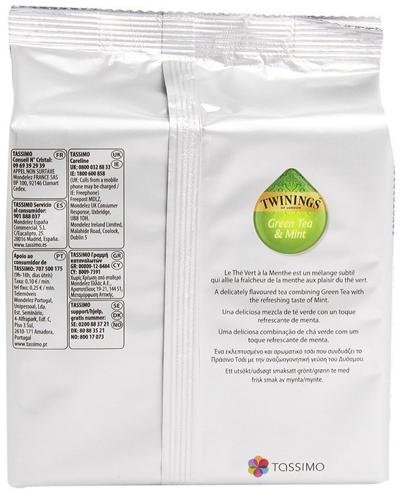 Tassimo Twinings Green Tea & Mint, 16 T-Discs N3