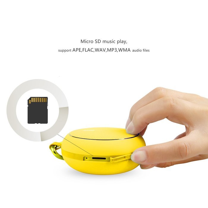 Mifa F1 Portable Bluetooth Speakers Yellow,rugged Ip45 Waterproof Speakers with 3w Powerful Driver/built-in Mirophone...