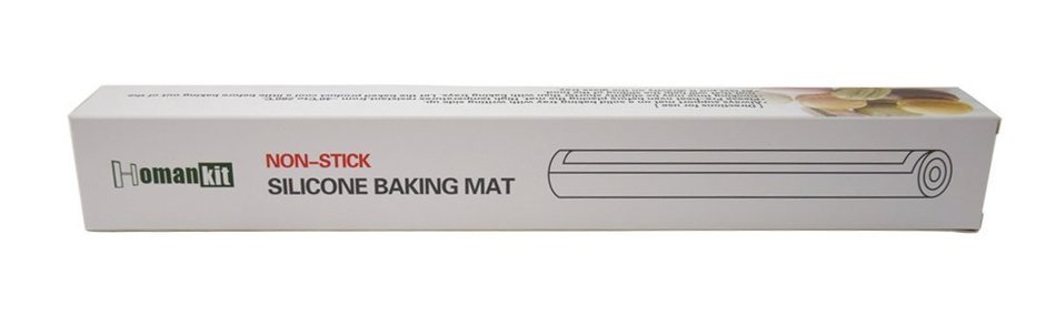Homankit Silicone Baking Mat for Macarons, Half Sheet Size 11 5/8" x 16 1/2" Coffee, Reusable Non-Stick Liner... N5