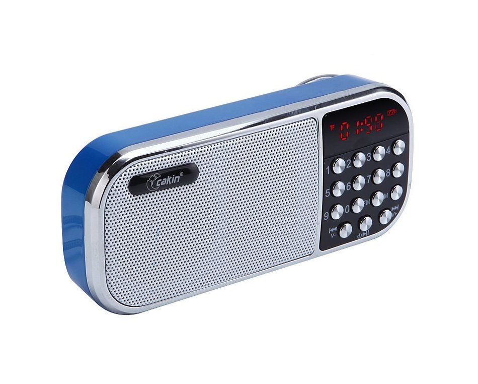 Cakin TM Portable Speaker FM Pocket Radio with input USB Micro SD Card/TF Card/MP3 Player (Q22 Red) N10