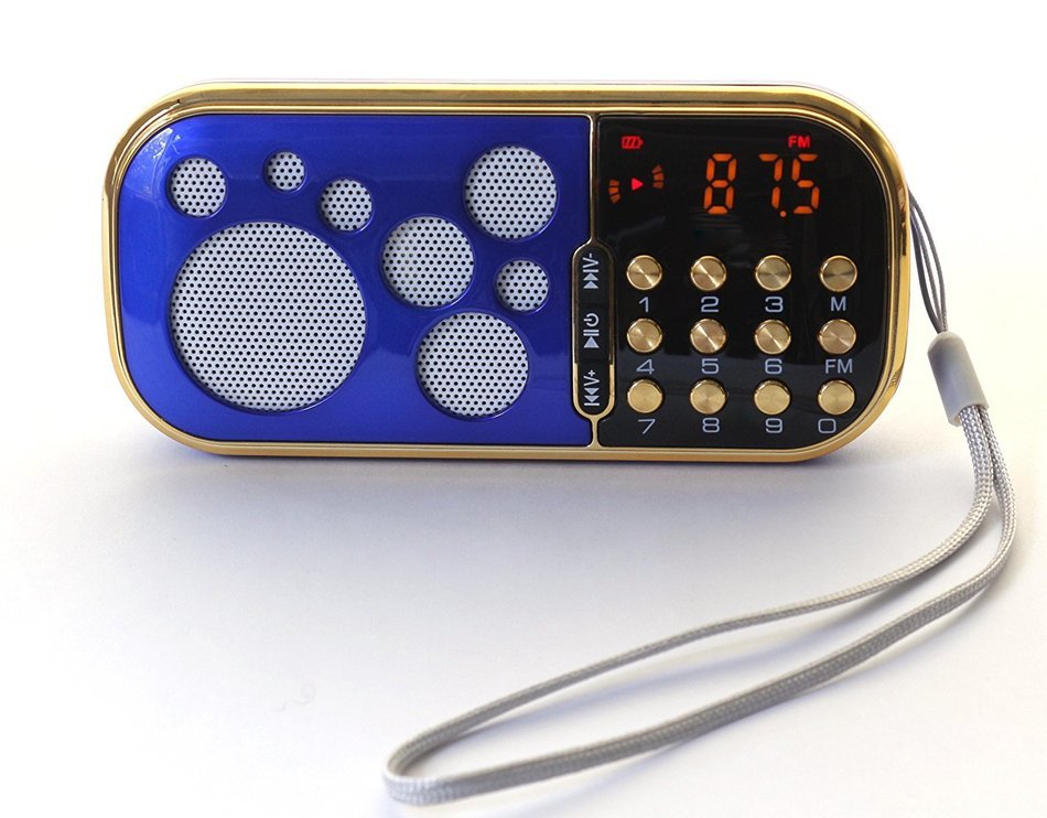 Cakin TM Portable Speaker FM Pocket Radio with input USB Micro SD Card/TF Card/MP3 Player (Q22 Red) N13