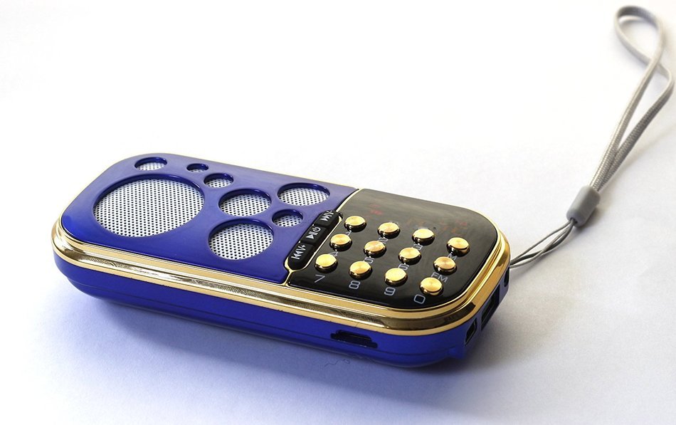 Cakin TM Portable Speaker FM Pocket Radio with input USB Micro SD Card/TF Card/MP3 Player (Q22 Red) N14