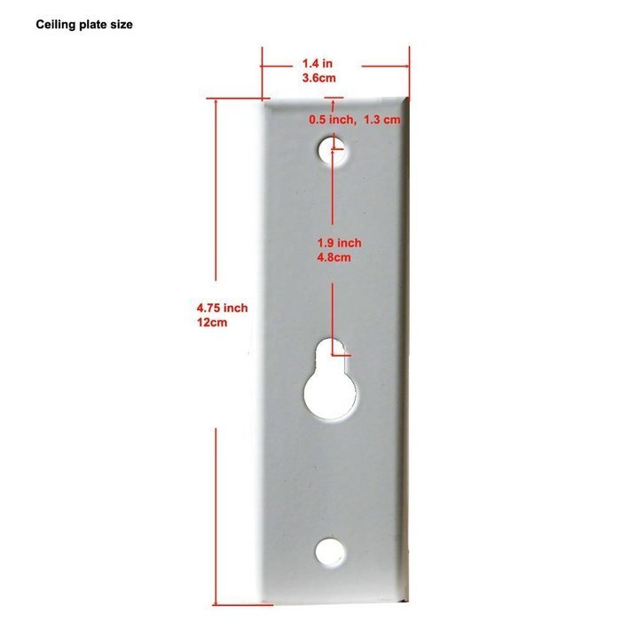 VideoSecu LCD/DLP Projector Ceiling Mount Bracket White Fits both flat or Vaulted ceiling PJ2W 1CA N7