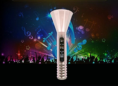 Wireless Bluetooth Karaoke Player Microphone Speaker KTV for iPhone IOS/Android Gold K98 N2