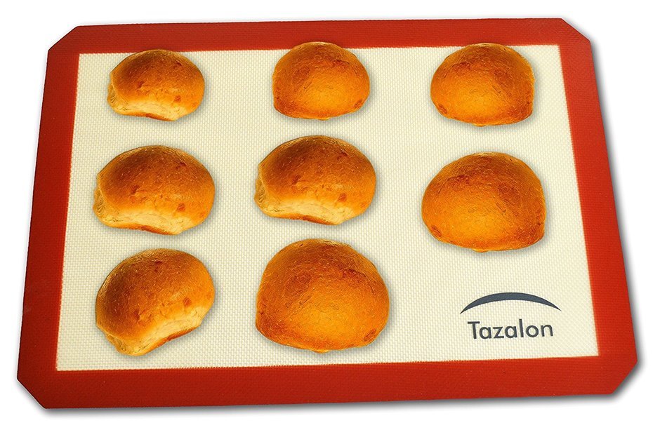 Tazalon Silicone Non-Stick Baking Mat Set of 2 Eco-Friendly 16.5&rdquo;x11.75&rdquo; Reusable Baking Sheet Liners Anti-Slip... N3