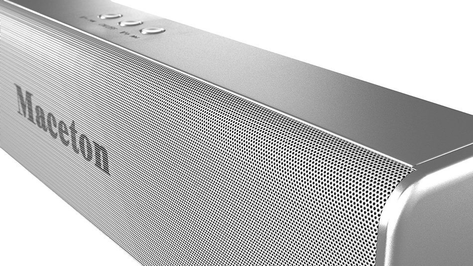 Maceton Portable Bluetooth 4.0 Speaker, Silver N2