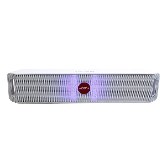 WESDAR Portable Wireless Stereo Bluetooth Speaker with LED Lights, Compatible with all Bluetooth Devices W-047