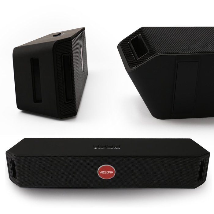 WESDAR Portable Wireless Stereo Bluetooth Speaker with LED Lights, Compatible with all Bluetooth Devices W-047 N10